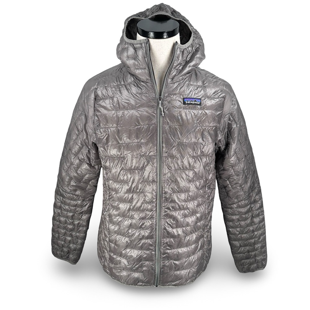 Patagonia Micro Puff Hoody 84040 Feather Gray Womens Large NWT Puffer Jacket
